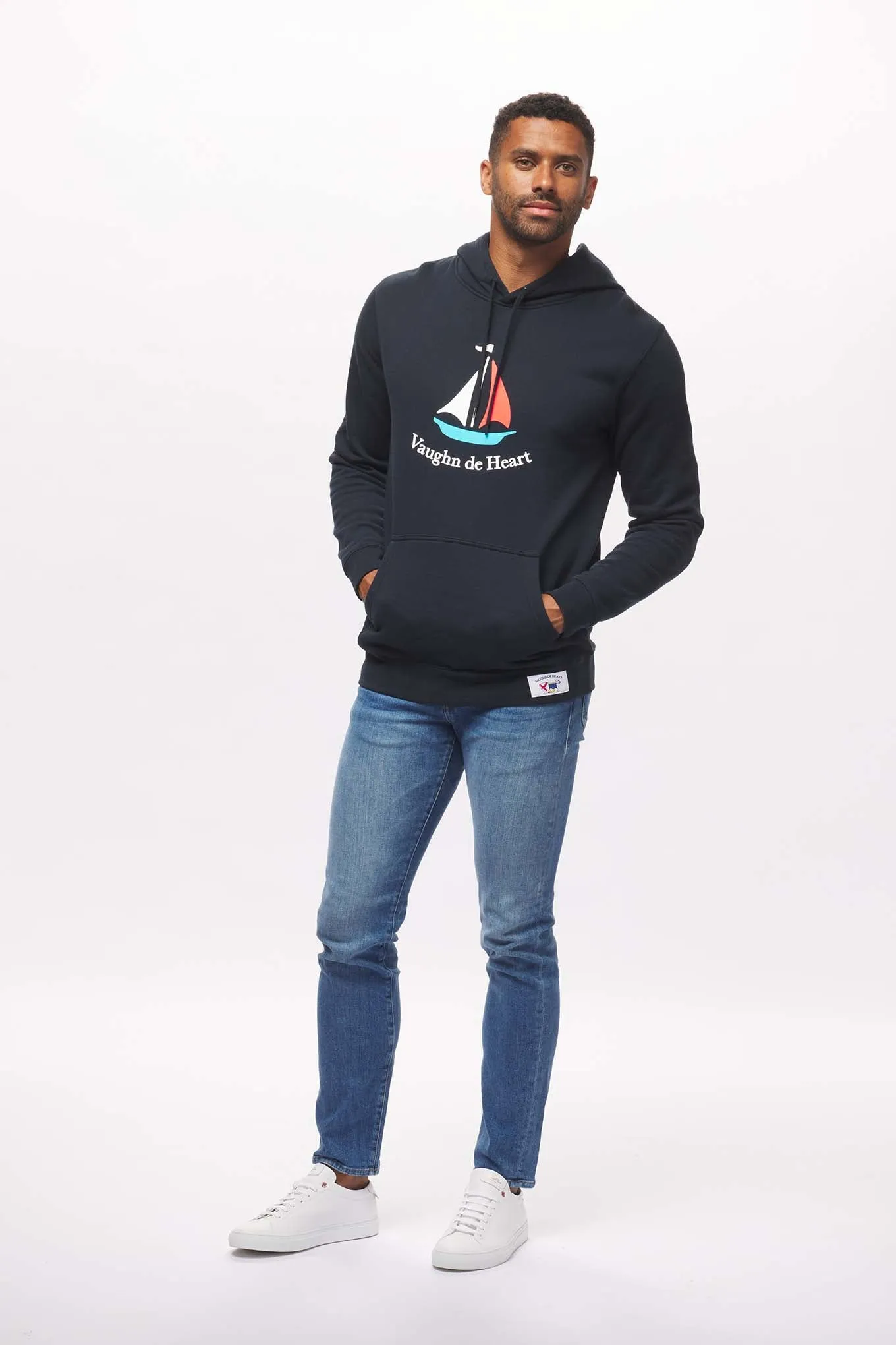 Men's - Voilier - Navy Blue French Pullover Hoodie