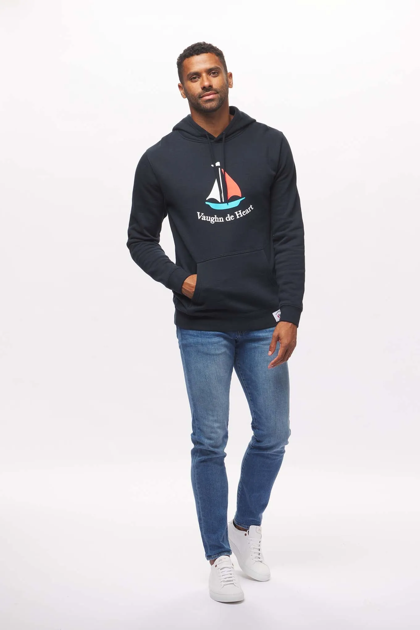 Men's - Voilier - Navy Blue French Pullover Hoodie