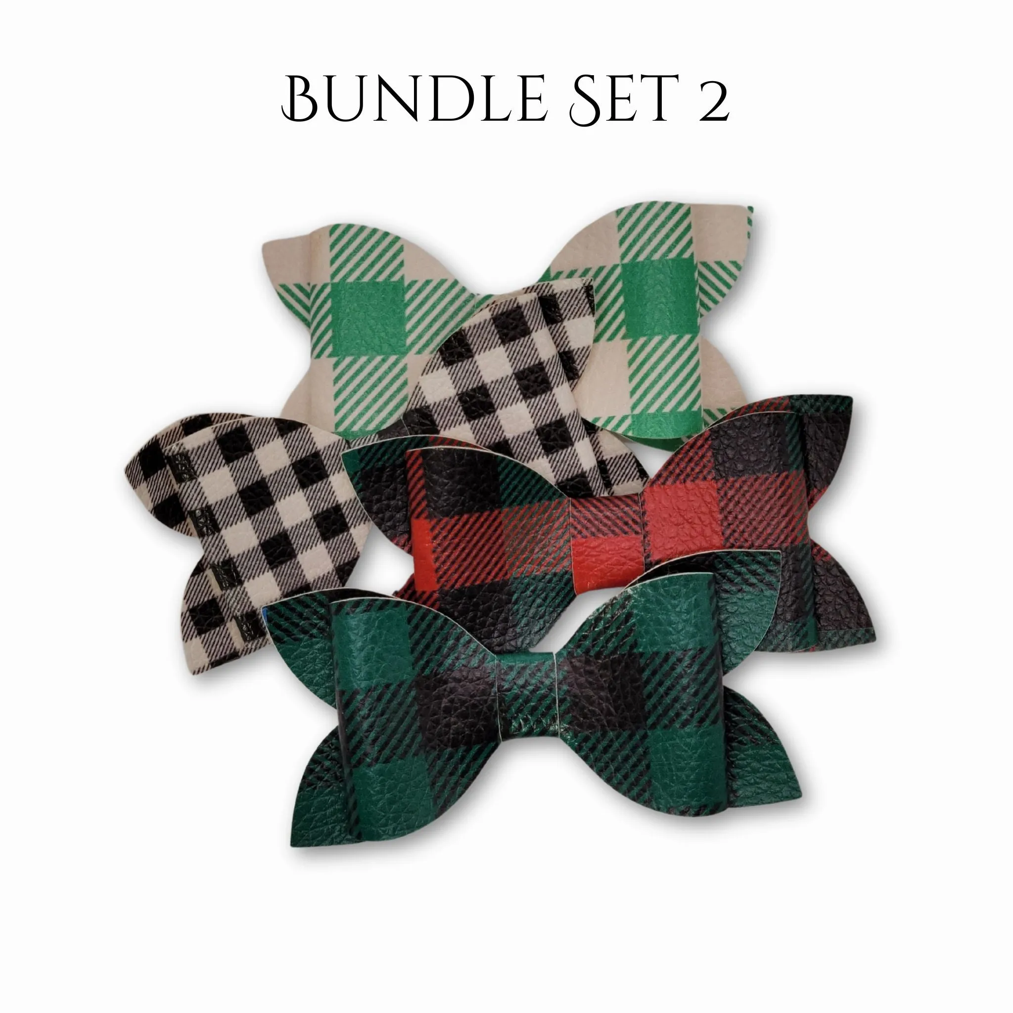 Merry & Bright | Faux Leather Bow Bundle