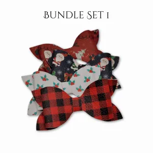Merry & Bright | Faux Leather Bow Bundle
