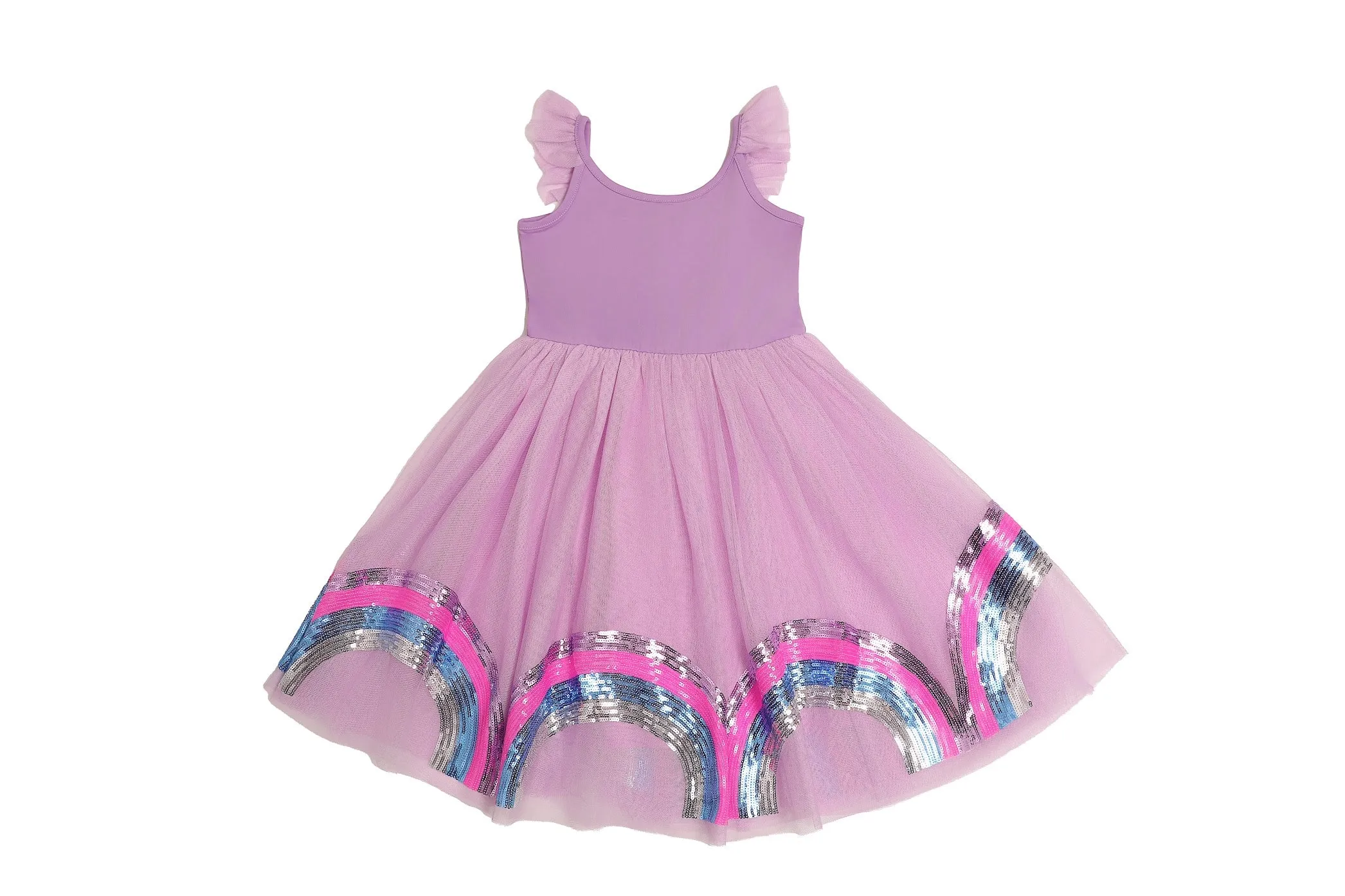 MIA NEW YORK- Purple Rainbow Dress