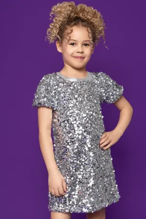 Mia NYC - Sequin Dress Silver