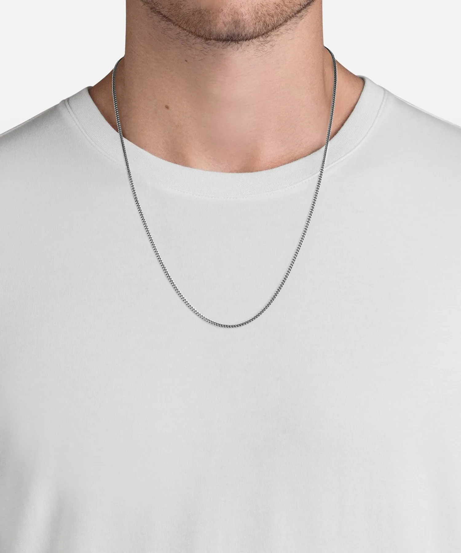 Miansai 2mm Cuban Chain Sterling Silver