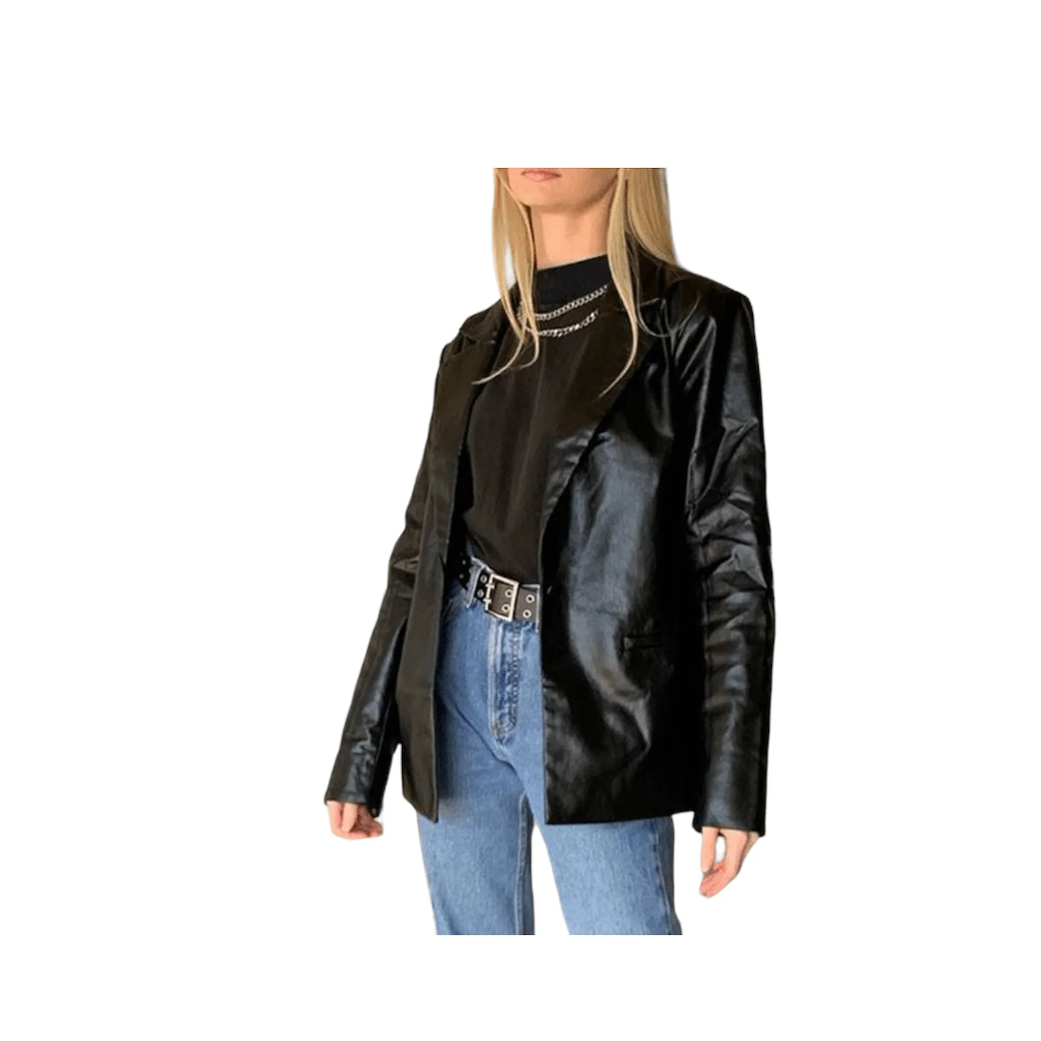 Midnight Shadow Black Leather Jacket