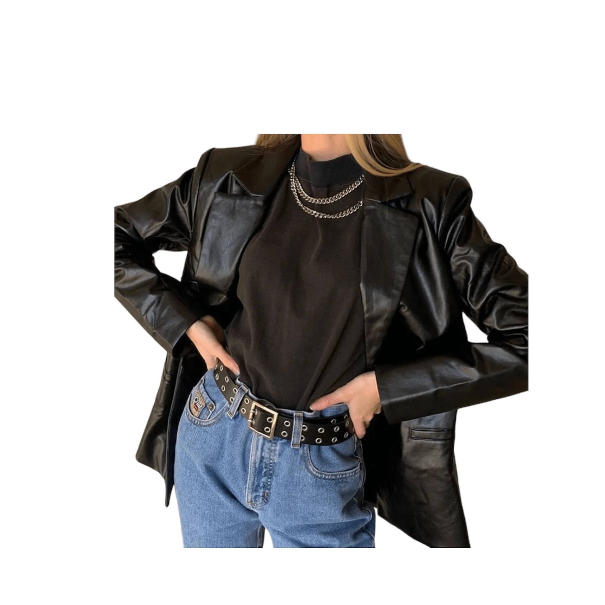 Midnight Shadow Black Leather Jacket
