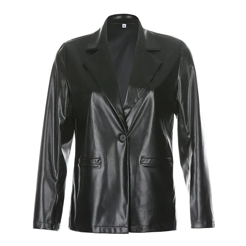 Midnight Shadow Black Leather Jacket