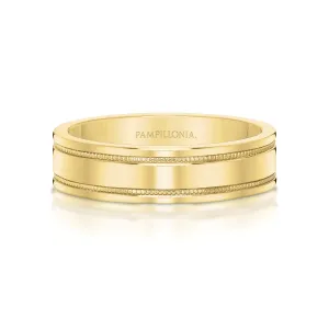 Milgrain Wedding Band