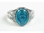 Miraculous Ring Blue Epoxy - Sterling Silver Ring - Blue Jewelry - Epoxy Jewelry