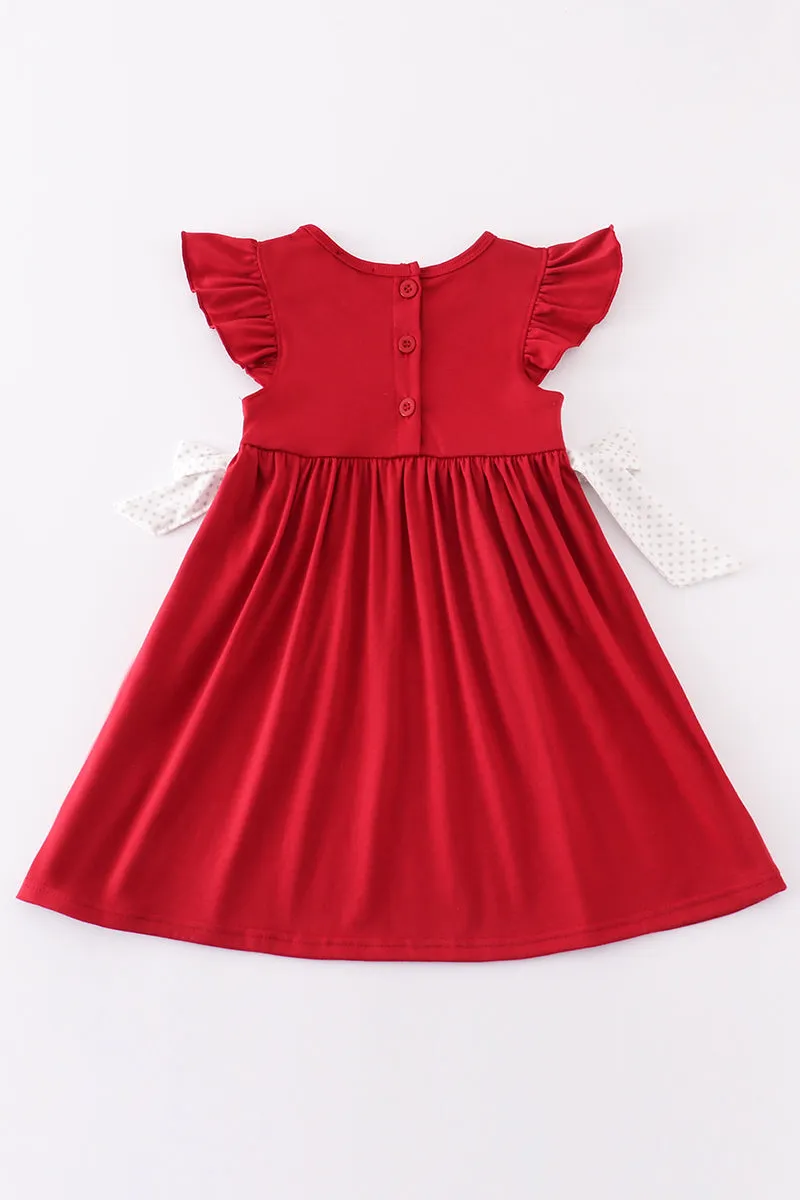 [misspell Gamecocks] Gamecocks Embroidery Girl Dress