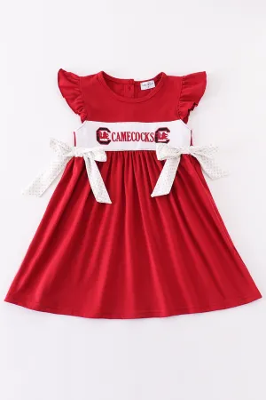 [misspell Gamecocks] Gamecocks Embroidery Girl Dress
