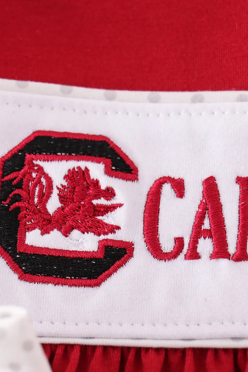 [misspell Gamecocks] Gamecocks Embroidery Girl Dress