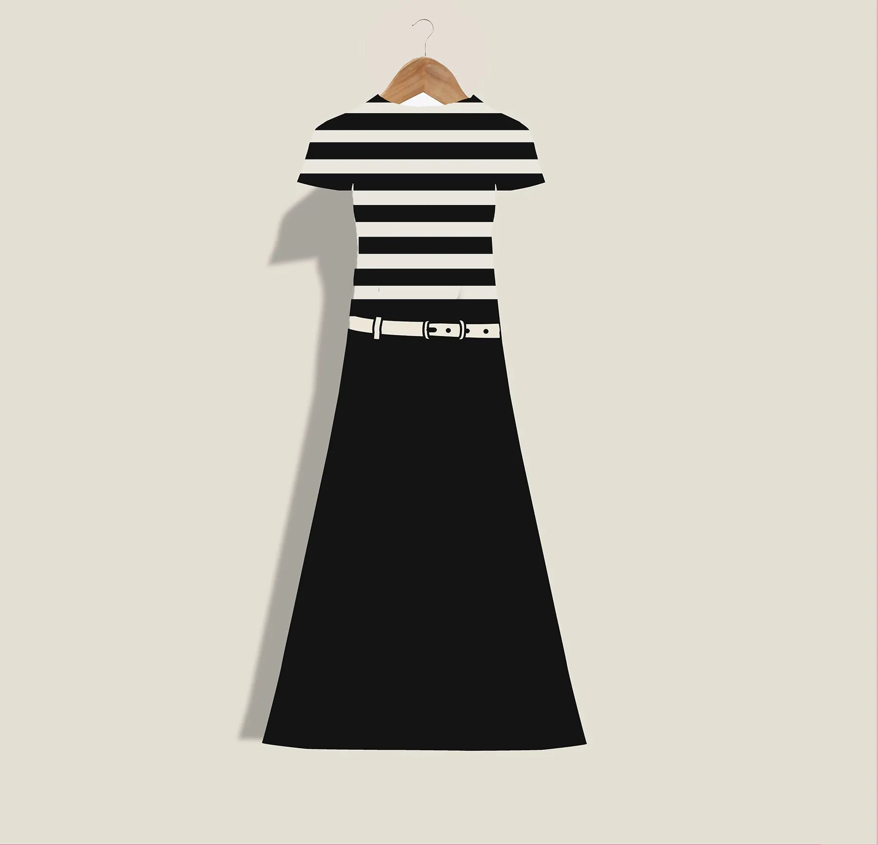 MME. FRENCH GIRL STRIPE DRESS