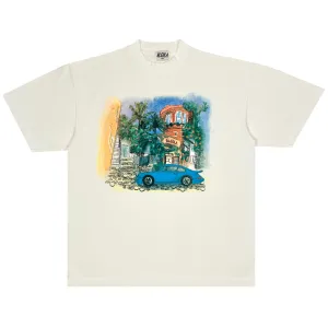 Monaco 911 Garment Dye Tee - Off White