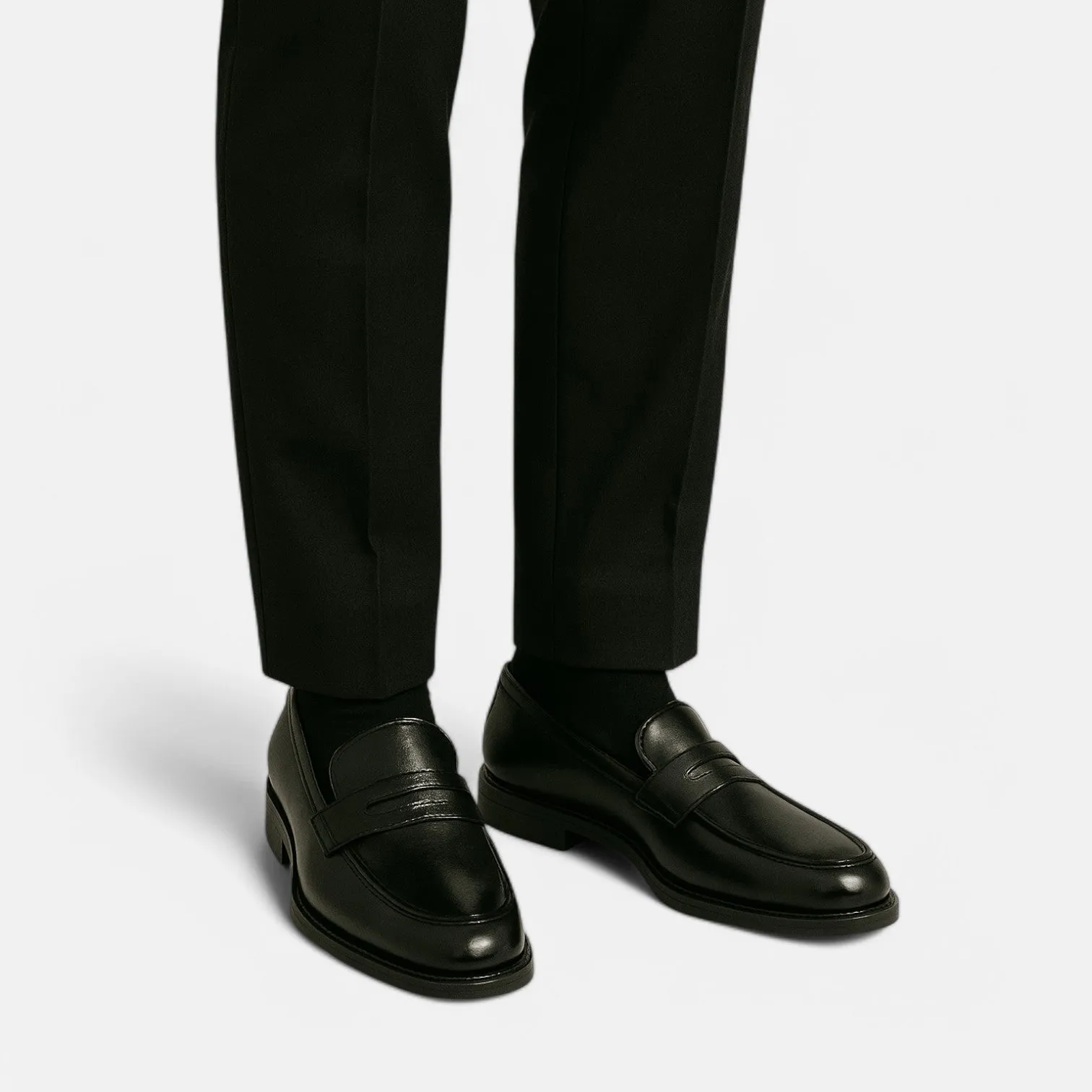 Monacogents | Men's Luxury Leather Loafers – Formal Slip-On Dress Shoes
