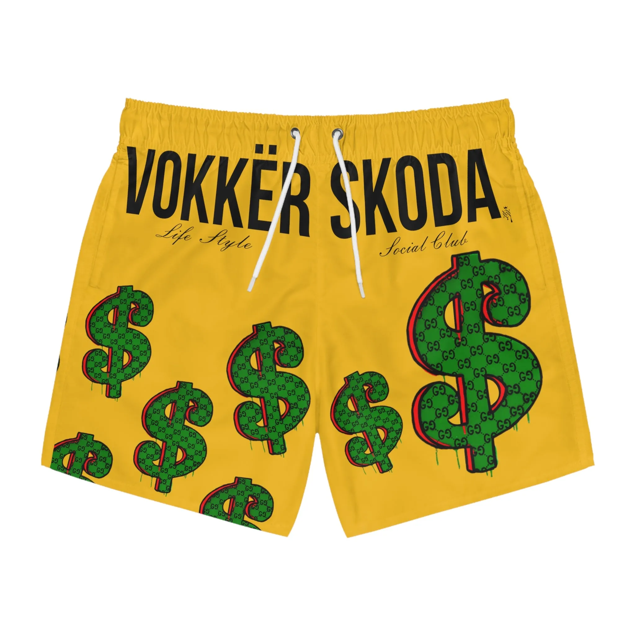 Money Swim Trunks Yellow