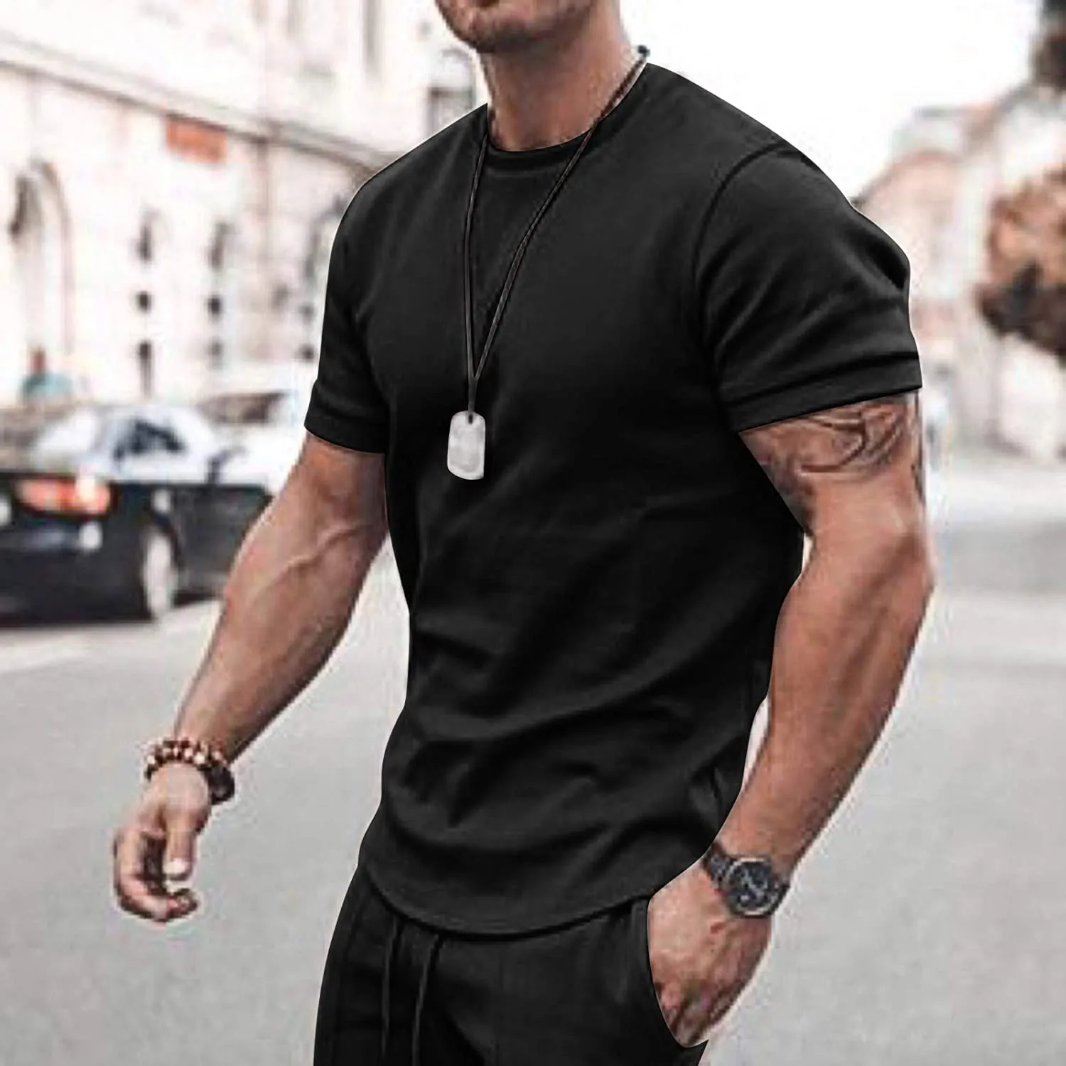 MOOKO Men 2 Pc Fitness Muscle Tracksuit.