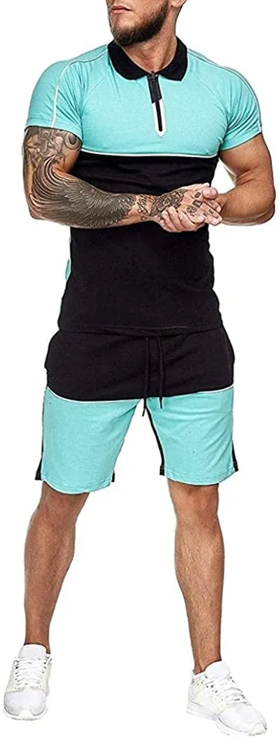 MOOKO Men 2 Pc Fitness Muscle Tracksuit.