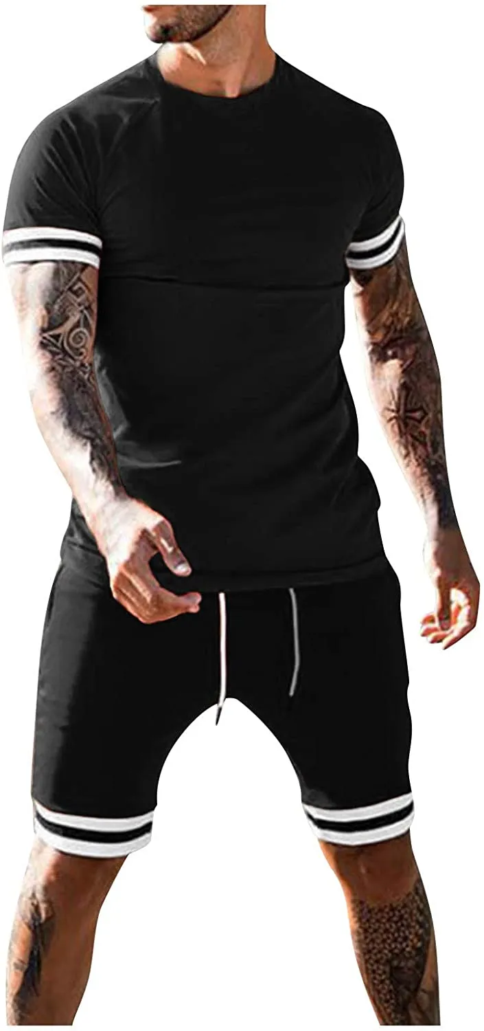 MOOKO Men 2 Pc Fitness Muscle Tracksuit.