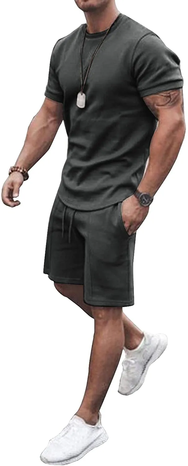 MOOKO Men 2 Pc Fitness Muscle Tracksuit.