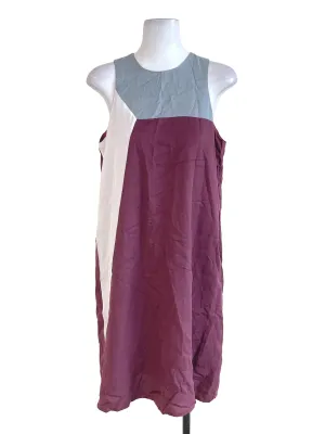 Mulberry Purple Contrast A-Line Dress