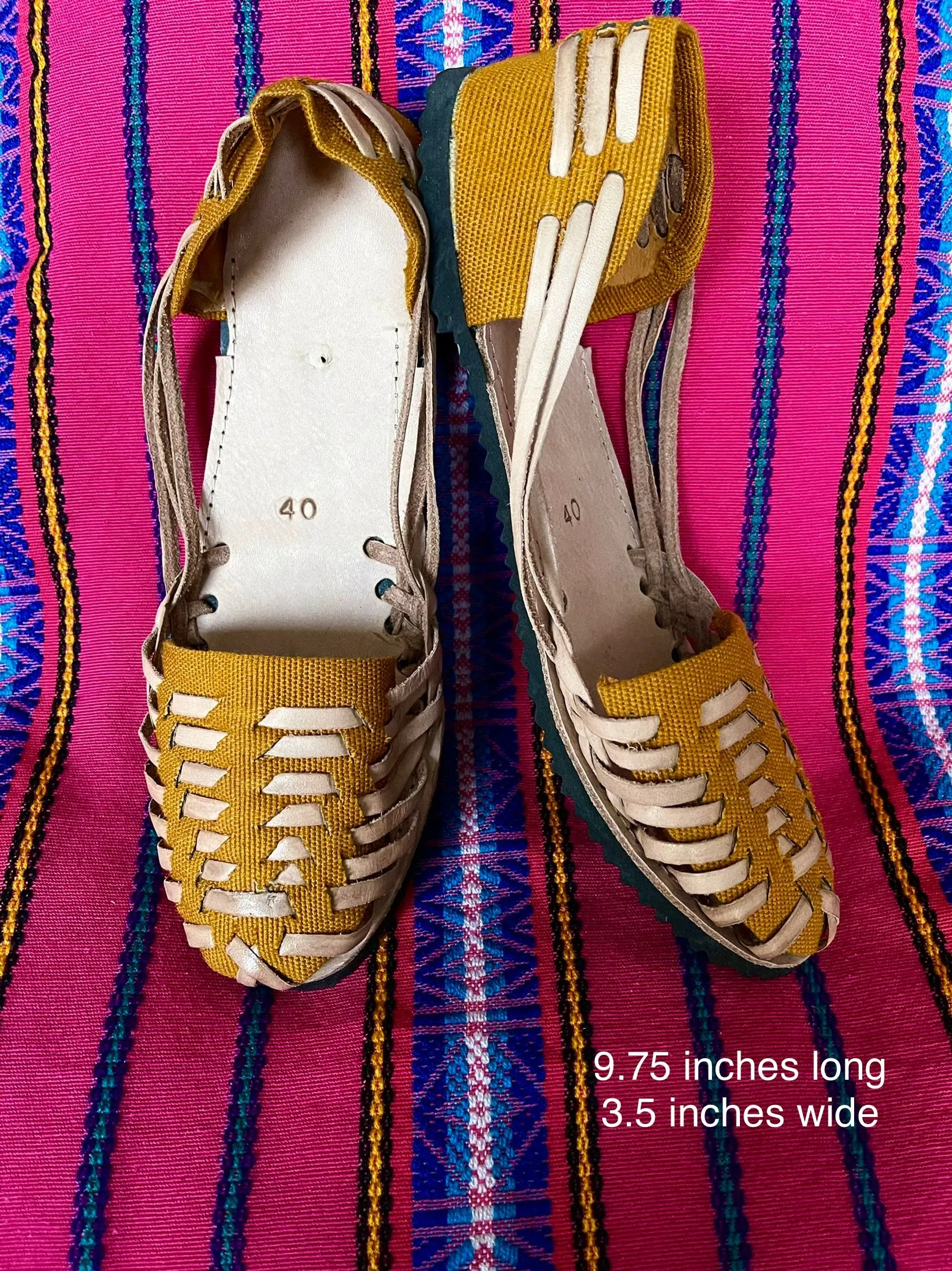 Mustard Yellow Huaracha- Huarachas Amarillo Oscuro
