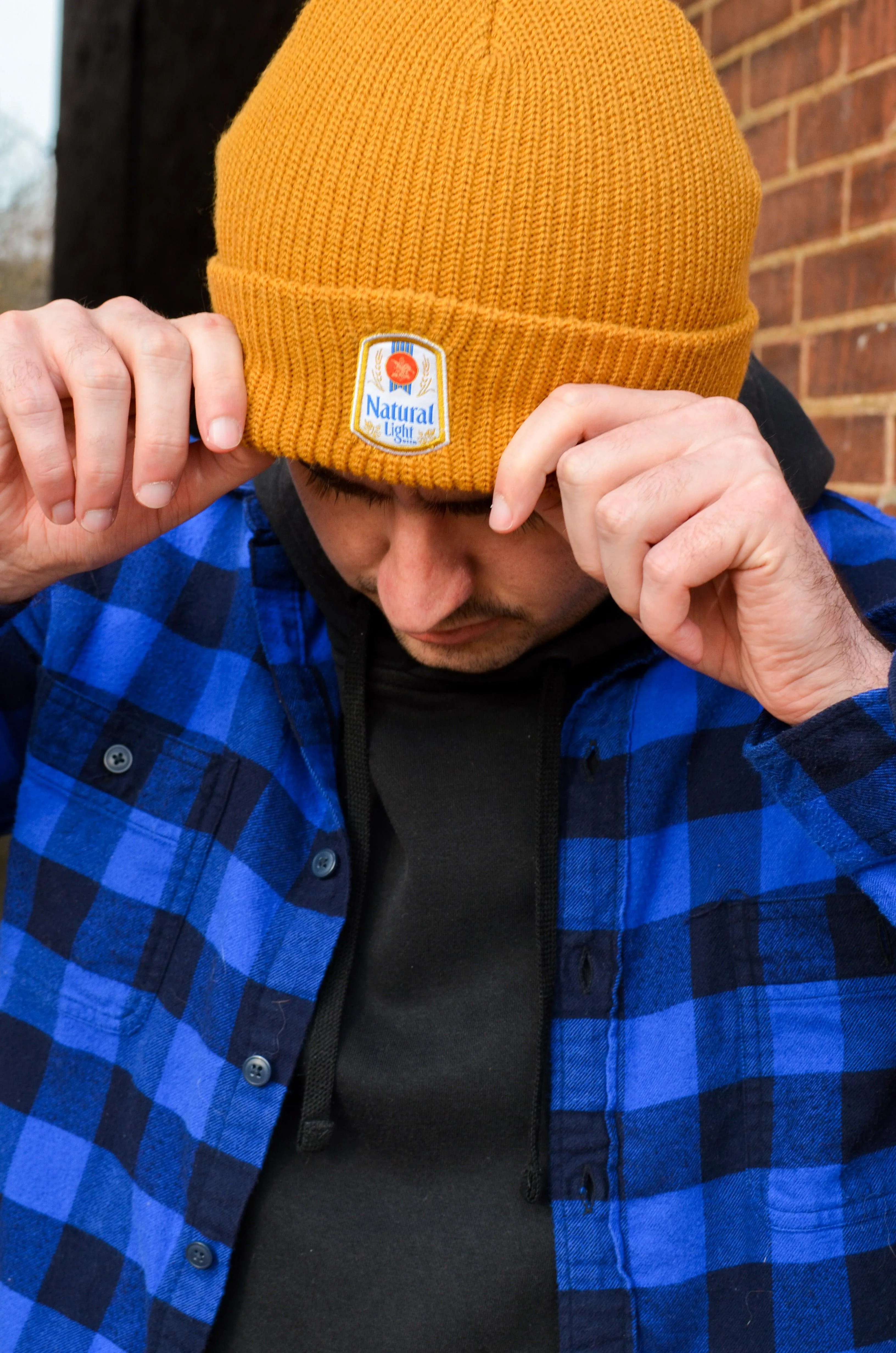 Natural Light Vintage Knit Beanie