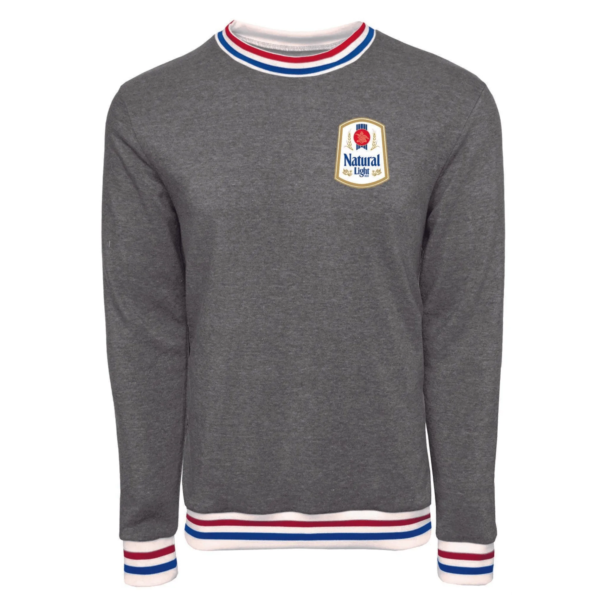Natural Light Vintage Retro Cuff Crew Sweatshirt