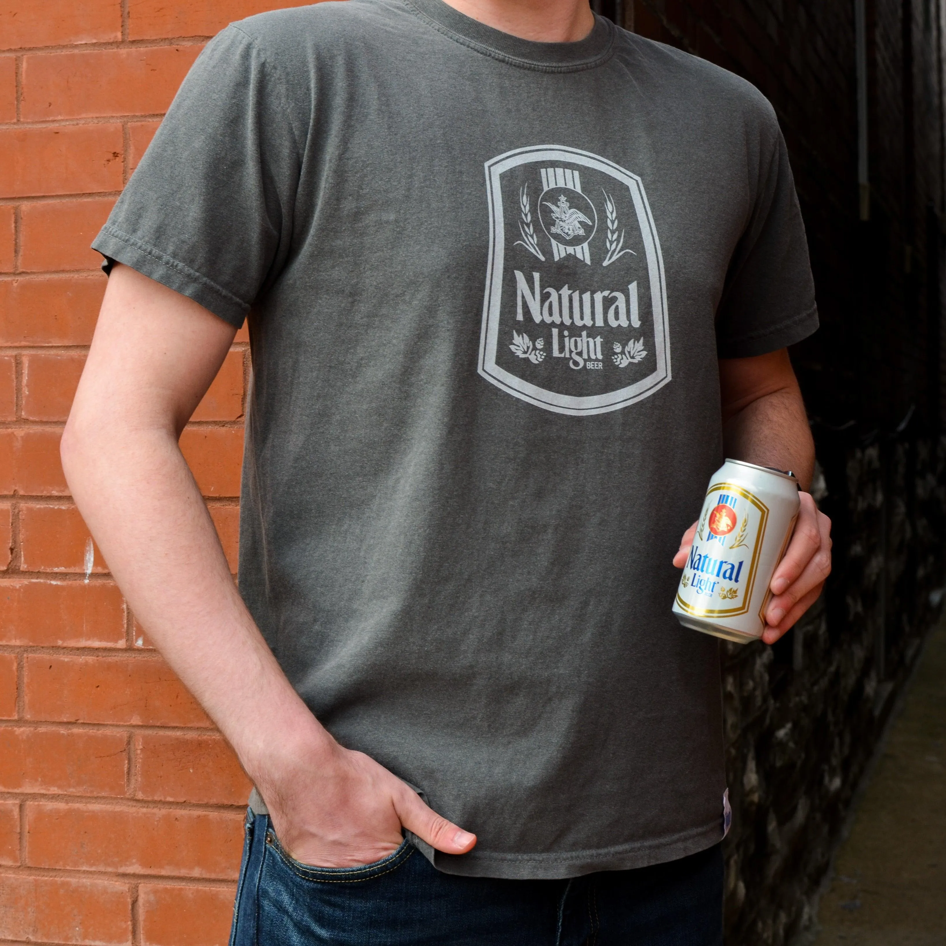 Natural Light Vintage Tonal T Shirt