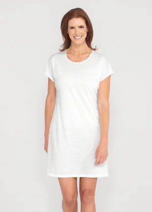 Natural White (5555) ~ Lucy Tee Dress