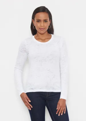 Natural White (5555) ~ Signature Long Sleeve Crew Shirt