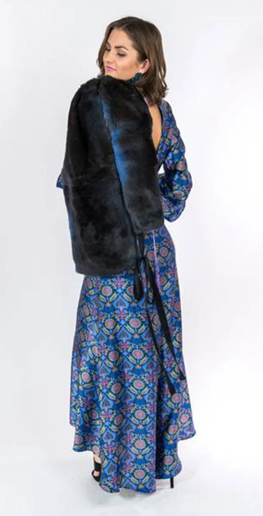 Navy and Black Stola - Gorgeous