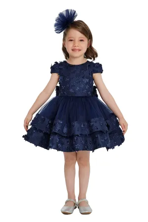 Navy Blue Dress for Baby Girl