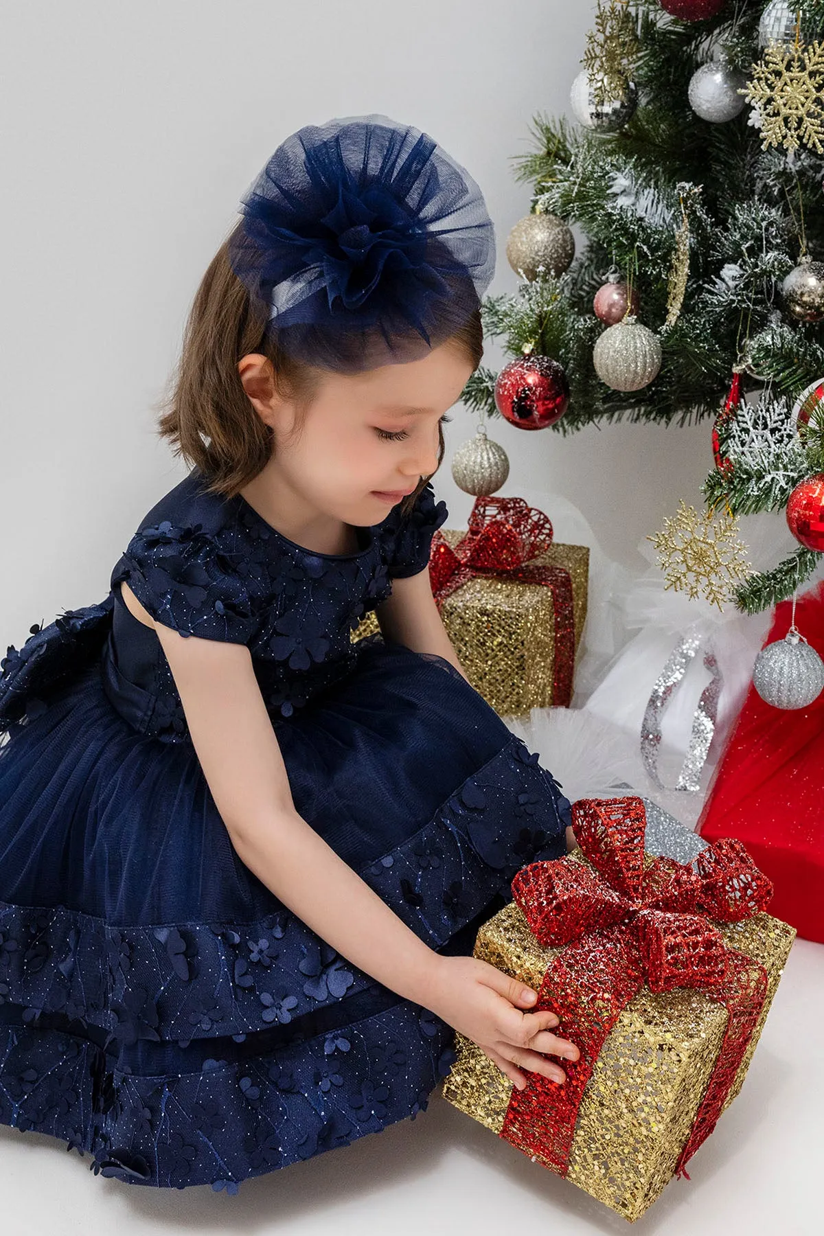 Navy Blue Dress for Baby Girl