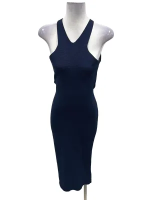 Navy Blue Knit Bodycon Dress