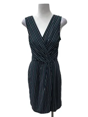 Navy Blue Striped Dress