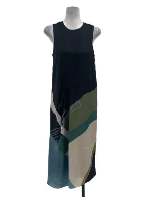 Navy Botany Sleeveless Dress OSN