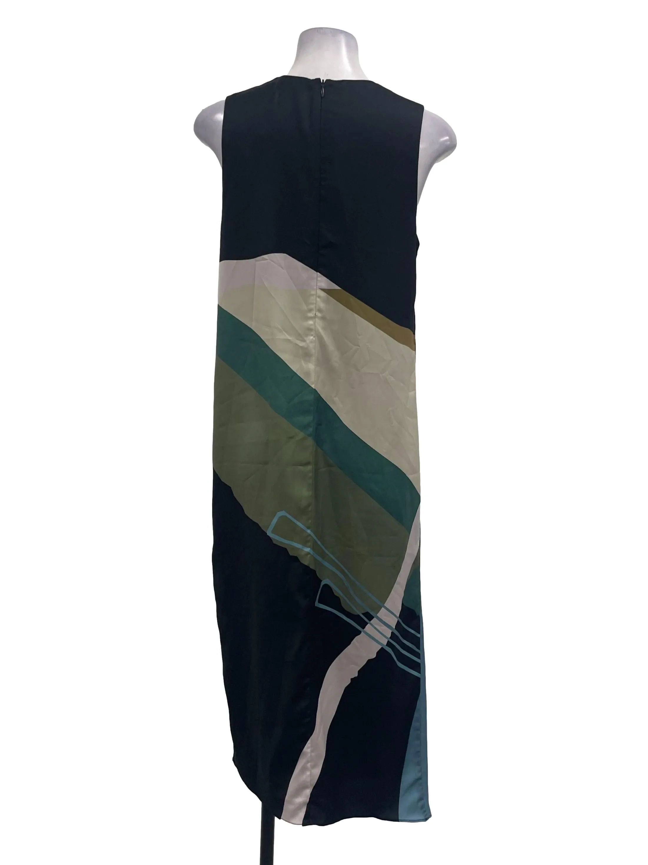 Navy Botany Sleeveless Dress OSN