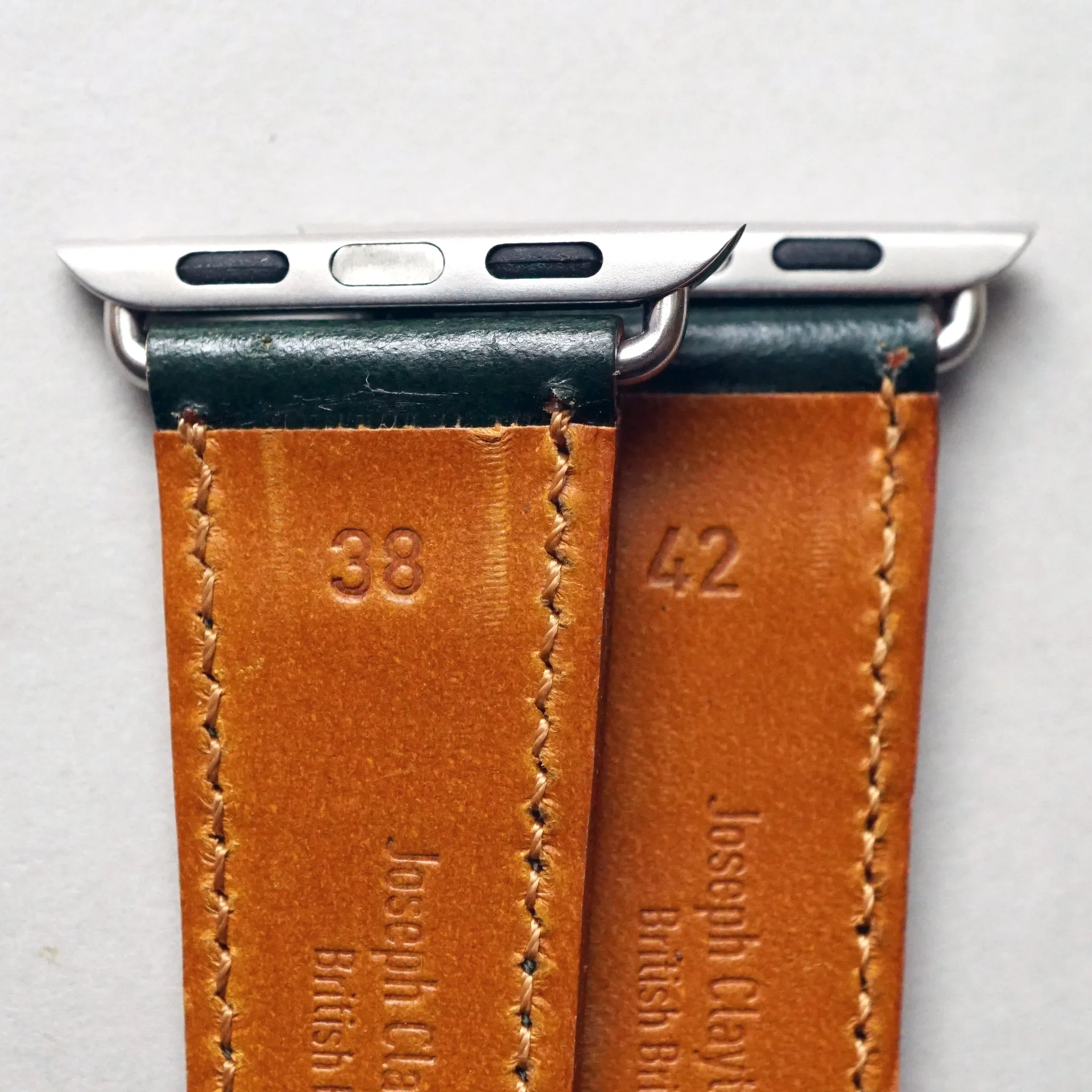 NAVY BRIDLE LEATHER HANDMADE APPLE WATCH STRAP ALL GENERATIONS