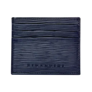 Navy Unisex Epi Leather Card Holder