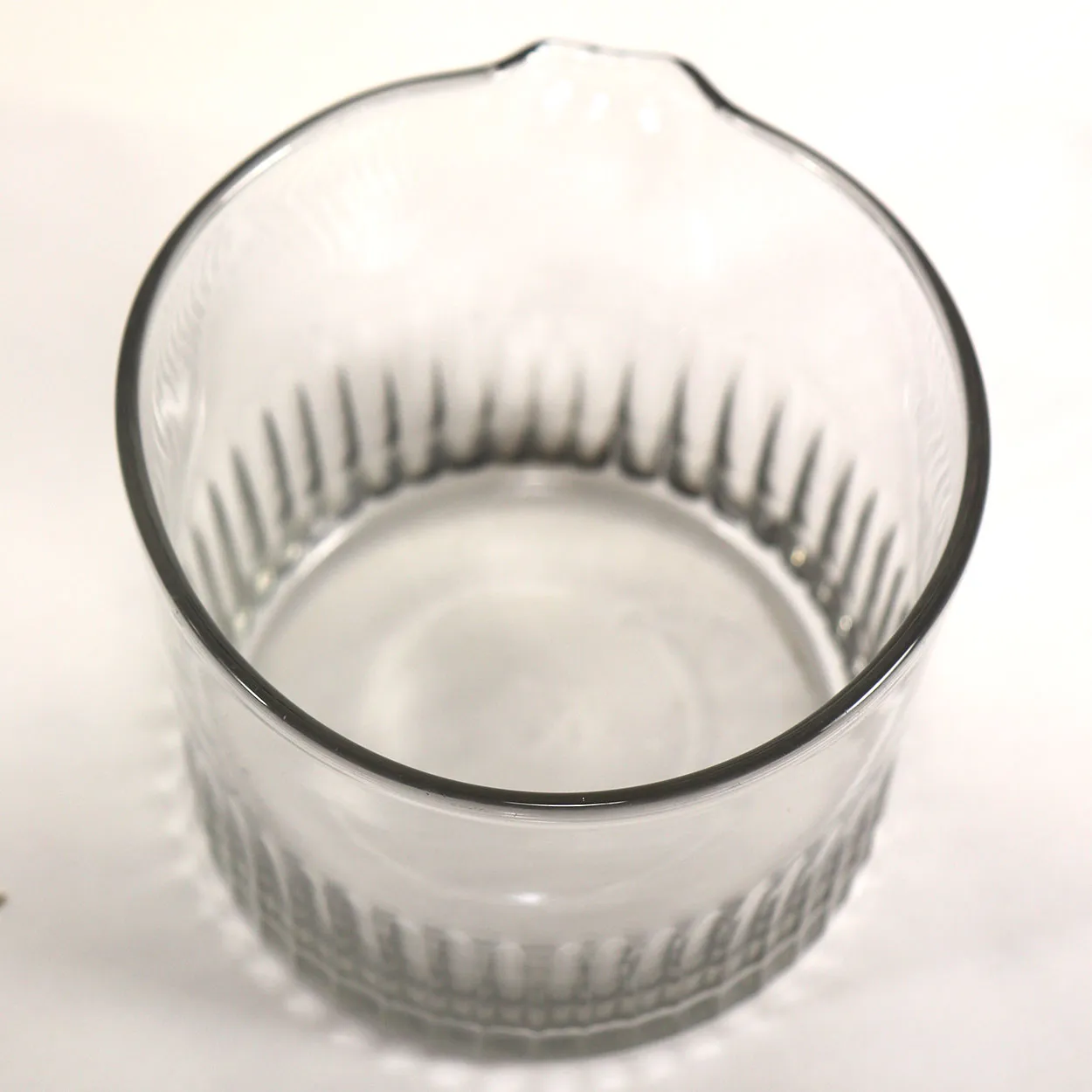 Near Pair Scarce Anglo-Irish Georgian Glass Single-Lip Wine Rinsers