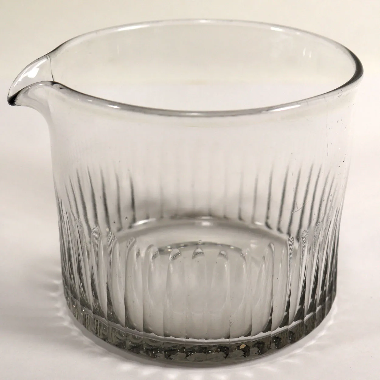 Near Pair Scarce Anglo-Irish Georgian Glass Single-Lip Wine Rinsers