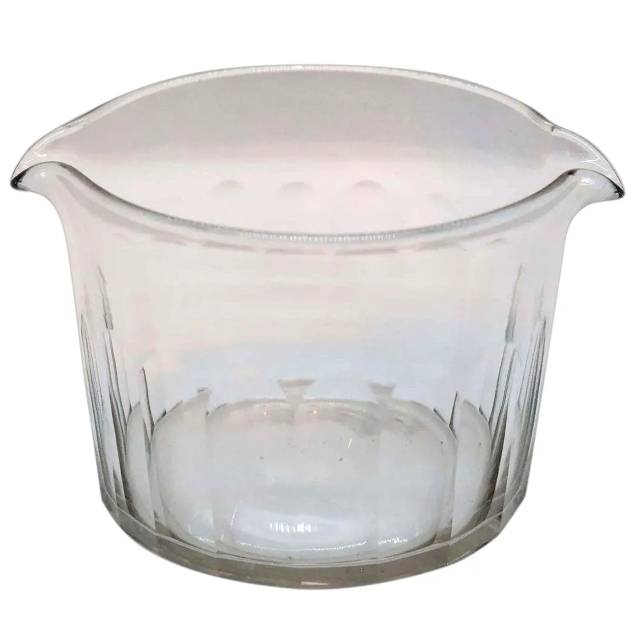Near Set of Four English Regency Glass Double-Lip Wine Rinsers