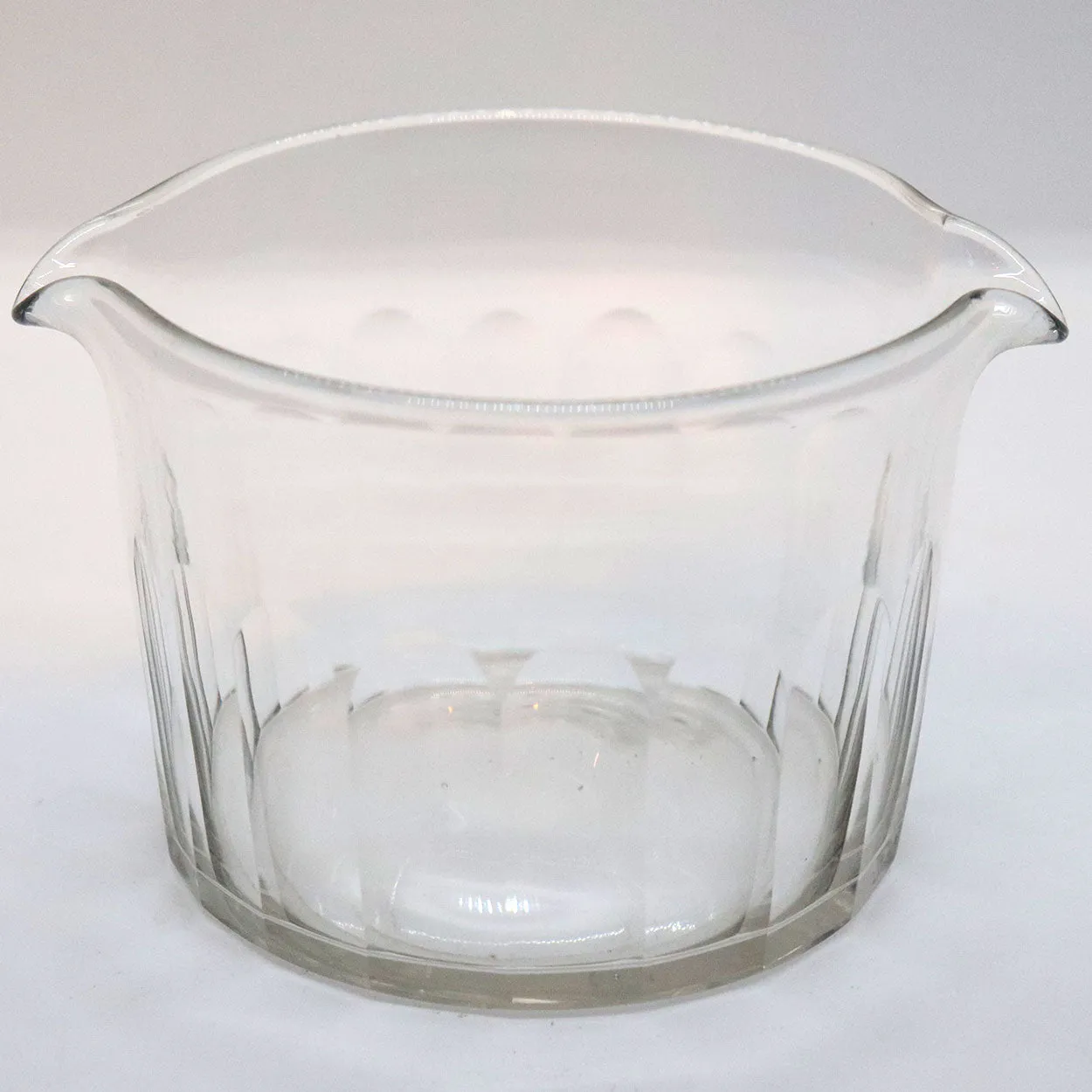 Near Set of Four English Regency Glass Double-Lip Wine Rinsers