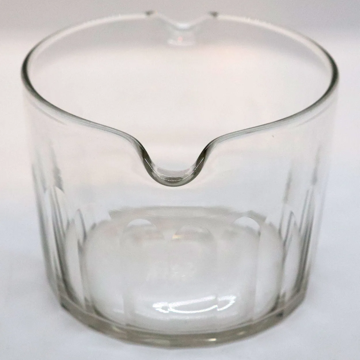 Near Set of Four English Regency Glass Double-Lip Wine Rinsers