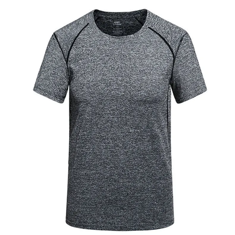 New casual men's round neck breathable t shirt