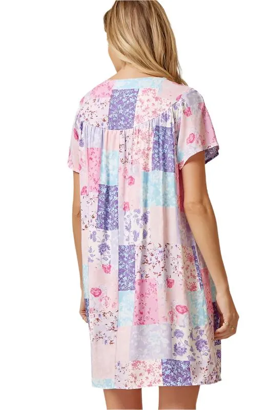 Noelle Patchwork Print Dress
