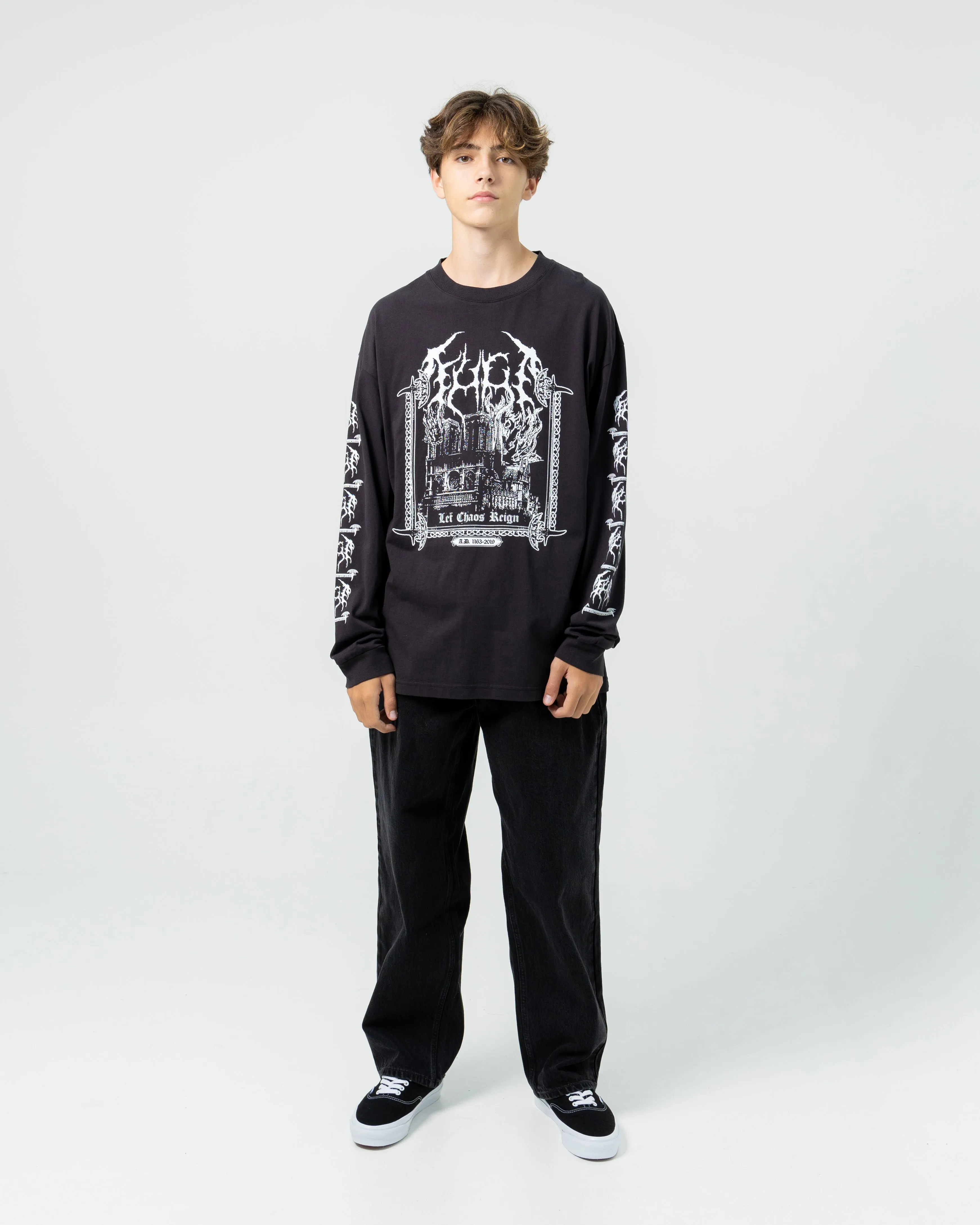 Notre Dame L/S Tee | Black