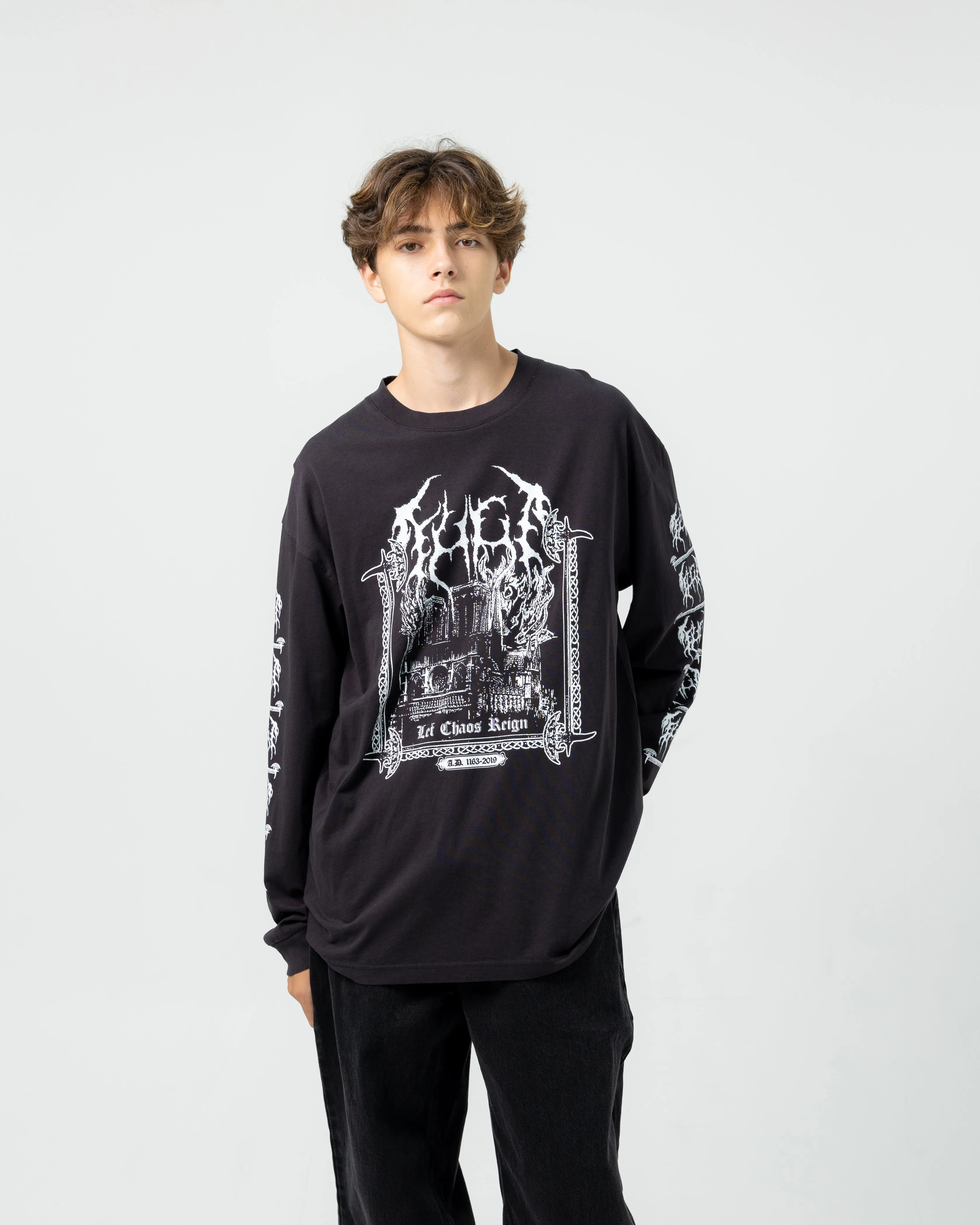 Notre Dame L/S Tee | Black