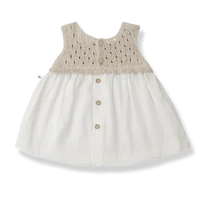 One More In The Family- LOLA beige dress bloomer