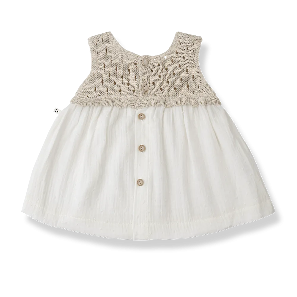 One More In The Family- LOLA beige dress bloomer